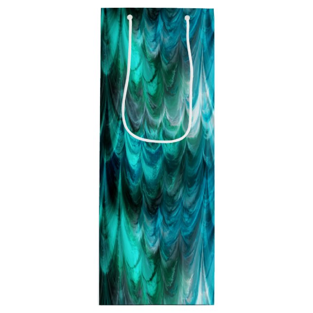 nonpareil kelpie teal : wine gift bag (Front)