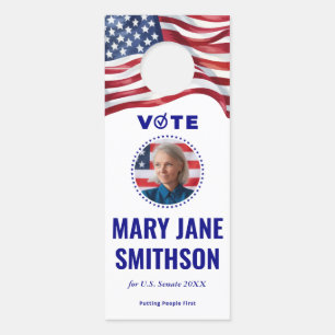 Nonpartisan Political Campaign Canvassing Tool Door Hanger