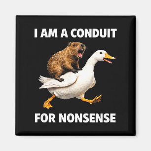 Nonsense conduit – funny animal ride for humour fa magnet