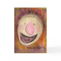 nonstop hilarity blank card