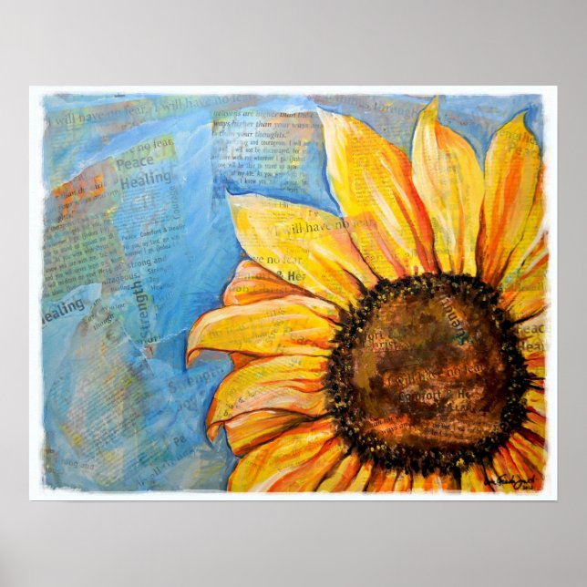 N'ont pas peur Poster de tournesol (Devant)