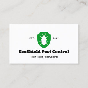 Nontoxic Pest Control Exterminator  Business Card