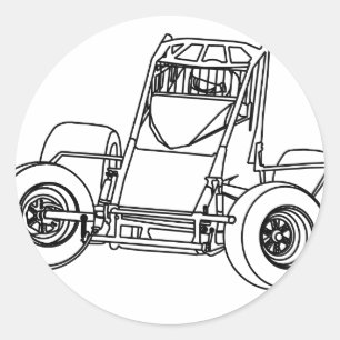 nonwing1.ai classic round sticker