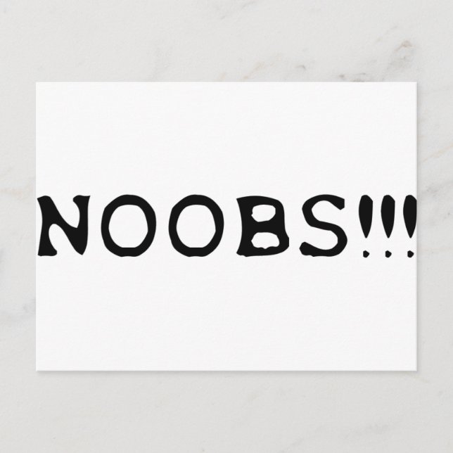 NOOBS !!! icon Postcard (Front)