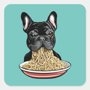 Noodle Eater Square Sticker
