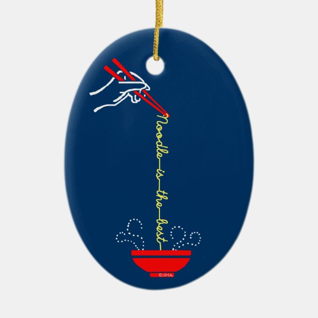 Noodle is the best ceramic ornament (Front)