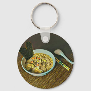 Noodle lover design keychain