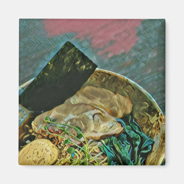 Noodle lover gift magnet (Front)