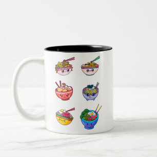 Noodle Shirt, Ramen Rice Sweater, Asian Food Shirt Two-Tone Coffee Mug