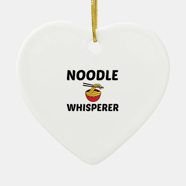 NOODLE WHISPERER CERAMIC ORNAMENT (Front)