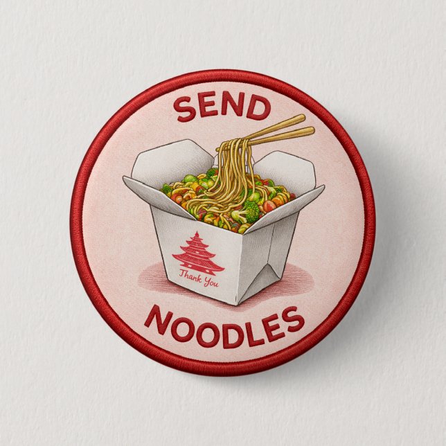 Noodles 2 Inch Round Button (Front)
