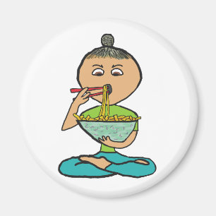 Noodles and Chopsticks Magnet