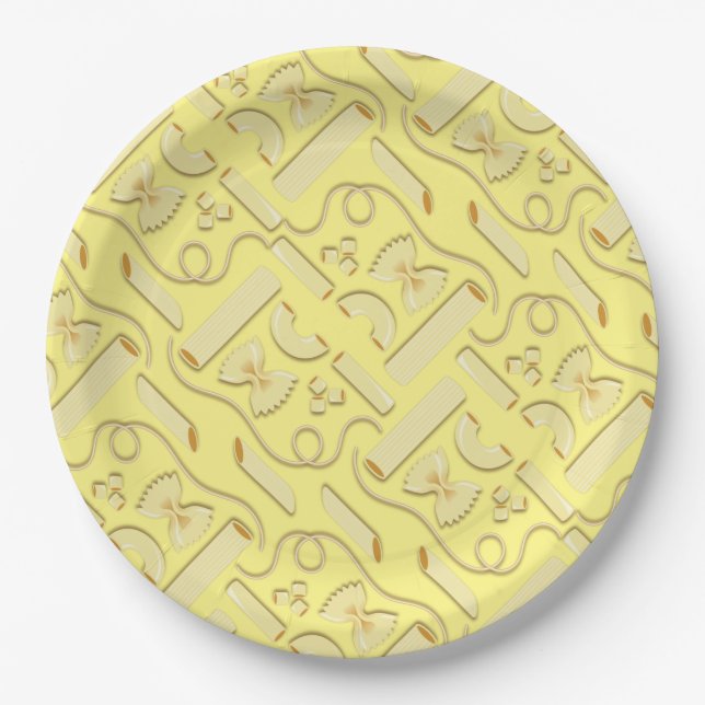 Noodles Pasta Kid 1st Birthday Party Italian Paper Plate (Front)