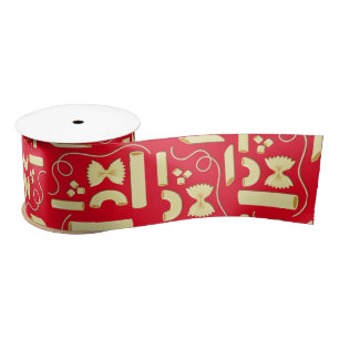 Noodles Pasta Kid 1st Birthday Party Italian Satin Ribbon