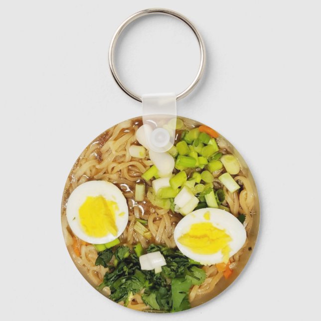 Noodles, Ramen Funny Soup Photo    Keychain (Front)