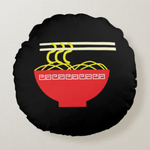 Noodles Round Pillow