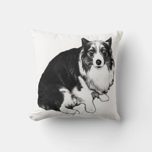 Nook Dreams With Corgi Throw Pillow