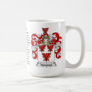 Noonan, the Origin, the Meaning and the Crest Coffee Mug