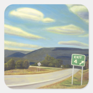 Noonlight in Vermont Square Sticker