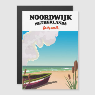 Noordwijk Netherlands travel poster