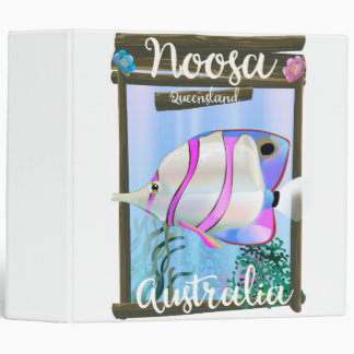 Noosa Australia vintage travel poster Binder