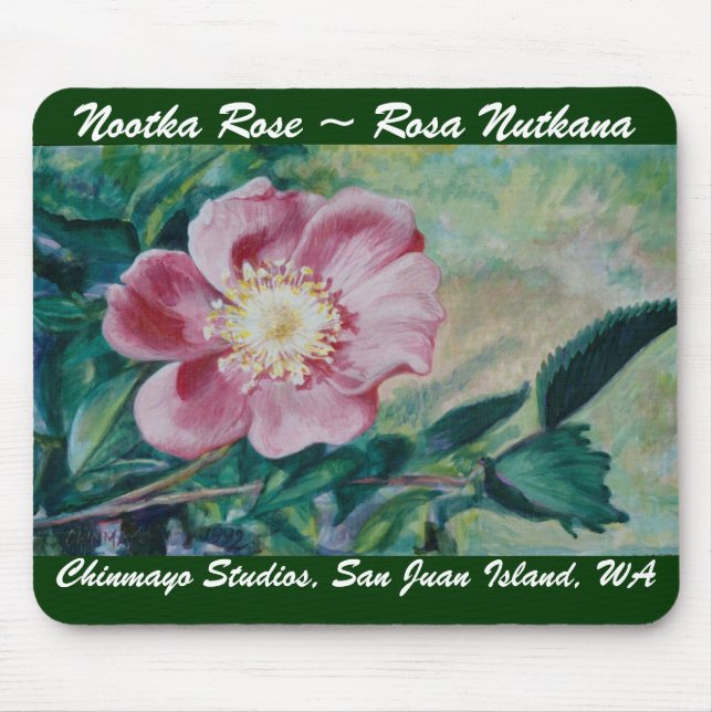 Nootka Rose Mouse Pad (Front)