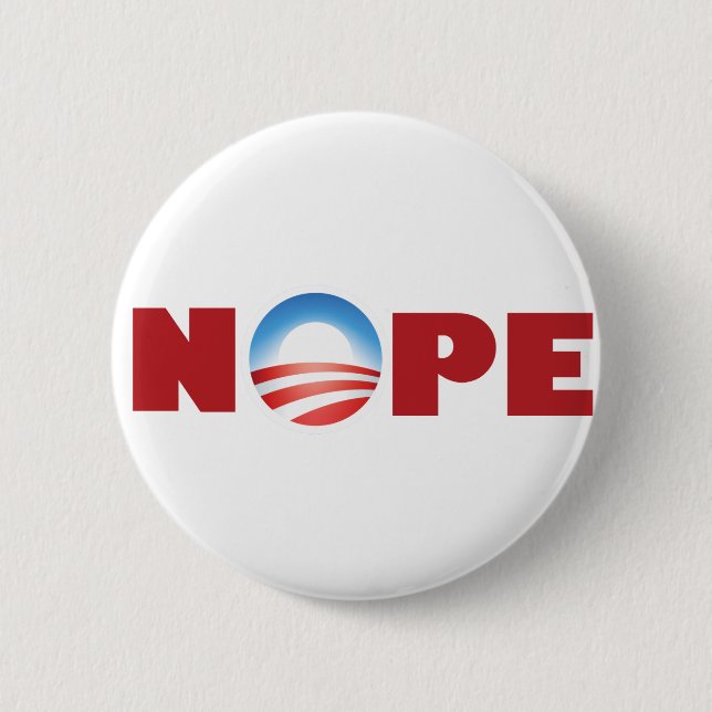 Nope 2 Inch Round Button (Front)