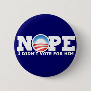 Nope 2 Inch Round Button