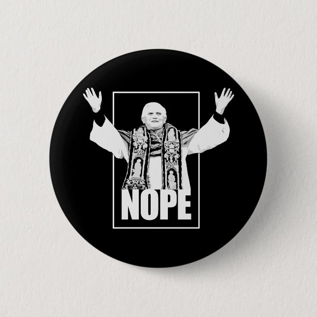 NOPE 2 INCH ROUND BUTTON (Front)