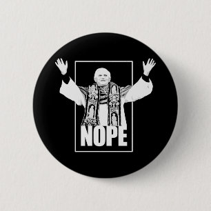 NOPE 2 INCH ROUND BUTTON