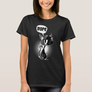 Nope Annoyed And Lazy Cat Nope Cat 2 T-Shirt