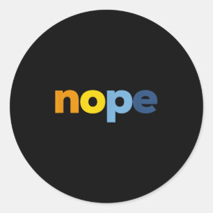 Nope Aroace Pride Lgbtq - Lgbt Aro Ace Aromantic A Classic Round Sticker