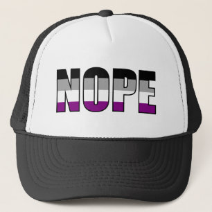 Nope Asexual Pride Flag Ace Pride Trucker Hat