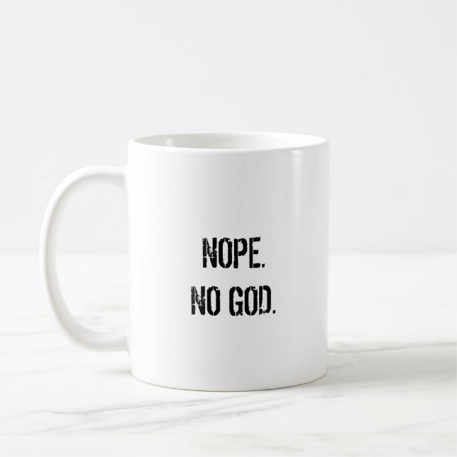 Nope. Aucun Dieu. - Tasse athée (Gauche)