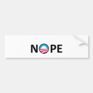 nope bumper sticker