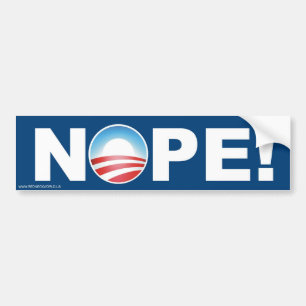 NOPE! BUMPER STICKER