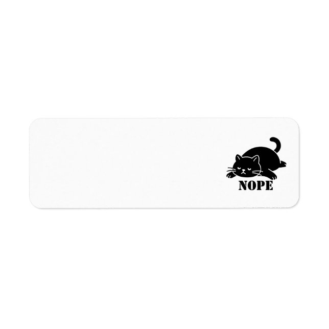 NOPE Cat Funny for Cat Lovers (Front)