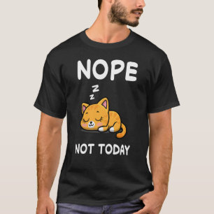 Nope Cat Nap Sleeping Pajama Nightgown T-Shirt