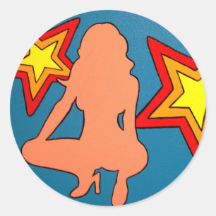 "NOPE" CLASSIC ROUND STICKER