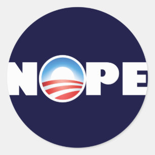 Nope Classic Round Sticker