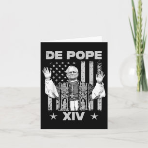 Nope Da Pope From Chicago Leo Xiv Provost Tee  Card