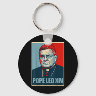 Nope Da Pope From Chicago Leo Xiv Provost Tee Keychain