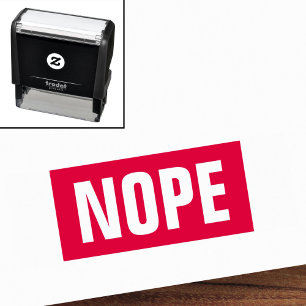 Nope funny self-inking stamp