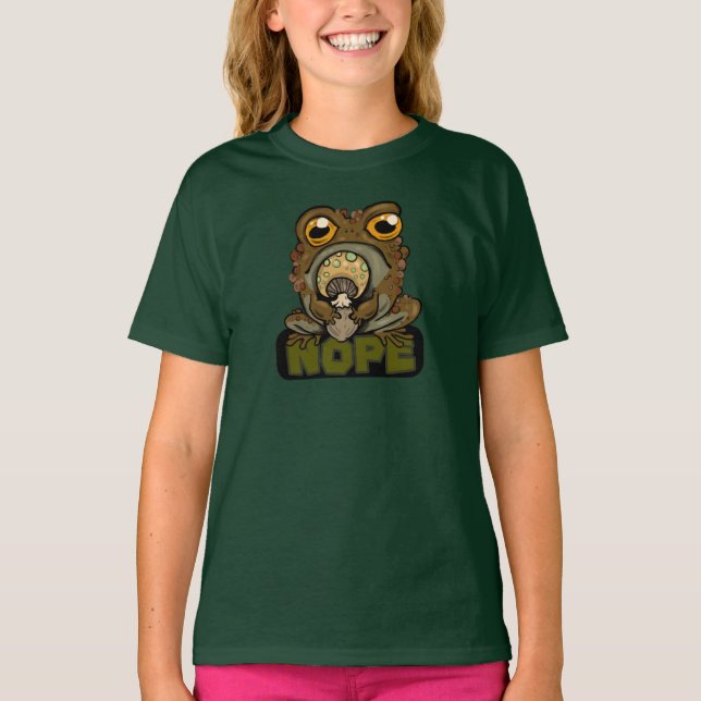 Nope! Grumpy Toad T-Shirt (Front)