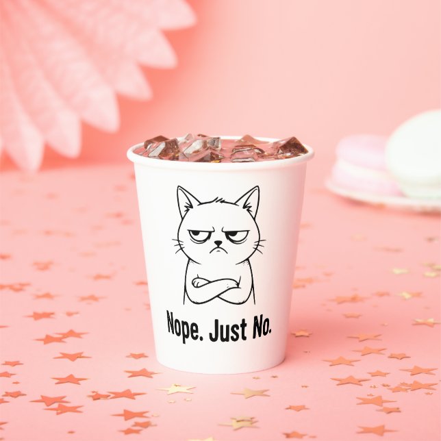 Nope Just No Cat – Funny Coffee Cup for Cats lover (Insitu)