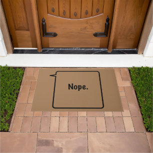 NOPE Large Door Mat