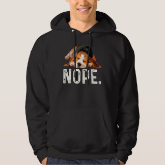 Nope Lazy Beagle Dog Hoodie