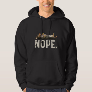 Nope Lazy Dachshund     Hoodie