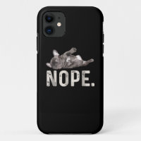 Nope Lazy French Bulldog Dog Lover Gift