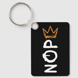 Nope No Kings America Democracy Anti-Trump I Keychain